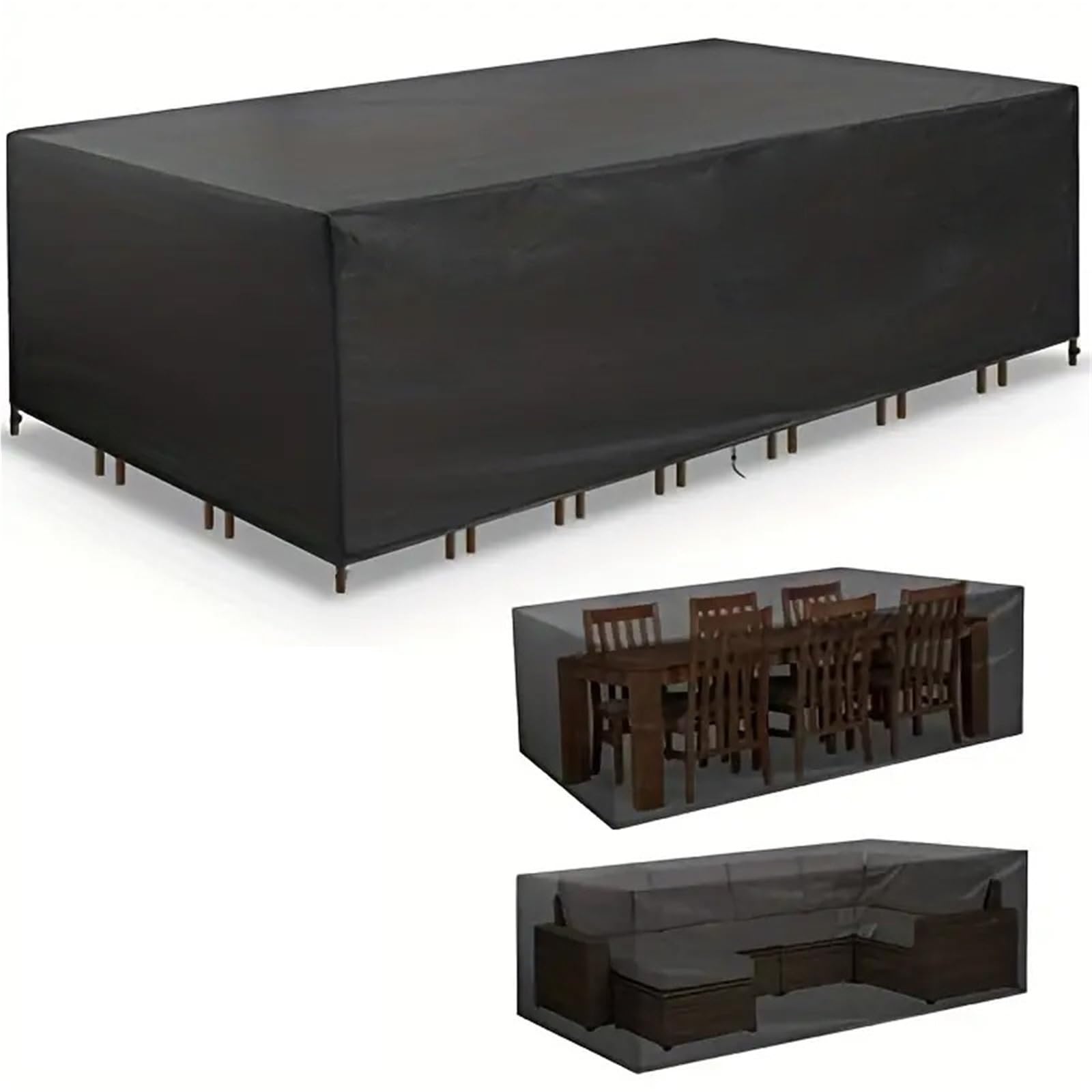 Outdoor Furniture Covers, Outdoor Furniture Cover Black Multiple Sizes(90X90X90cm)