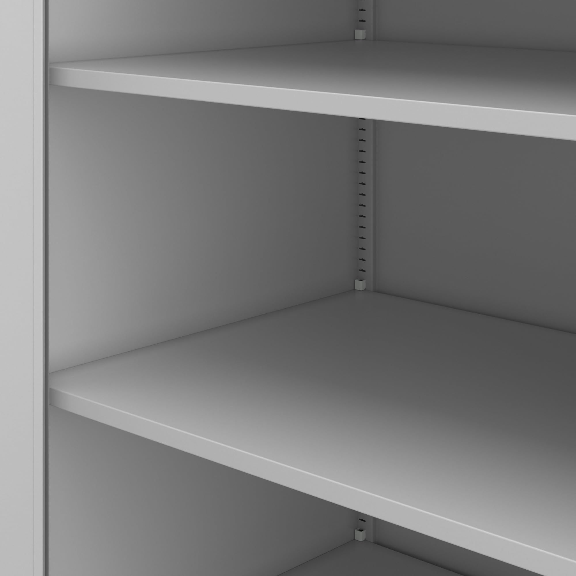 Jan Nowak Aktenschrank Metall abschließbar Büroschrank Dokumentenschrank Stahlschrank Ordnerschrank schmal 185 x 60 x 45 cm, 4 verstellbare Regalböden, Metallschrank