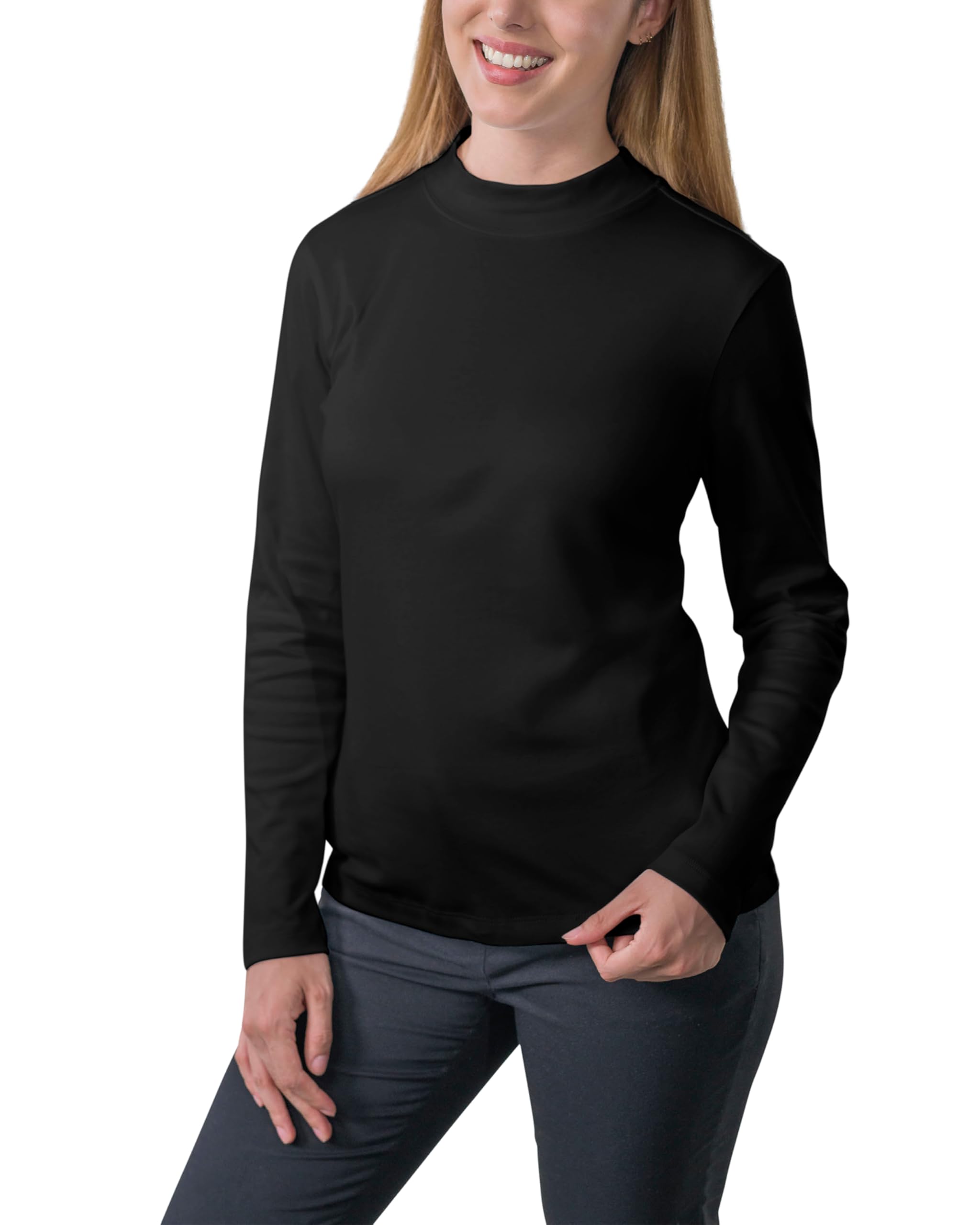 HRM Damen Women´s Premium Highneck Longsleeve Tees