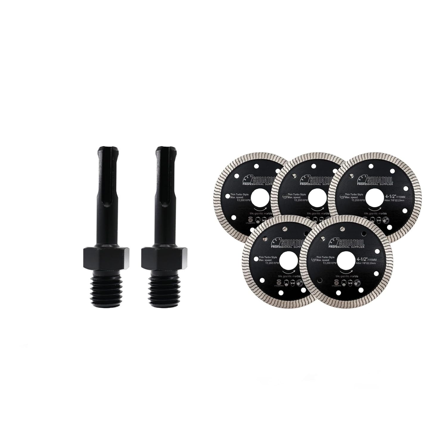 SHDIATOOL Core Drill Bit Adapter 5/8"-11 Thread Male to SDS Plus Shank for SDS Plus Thread Drills