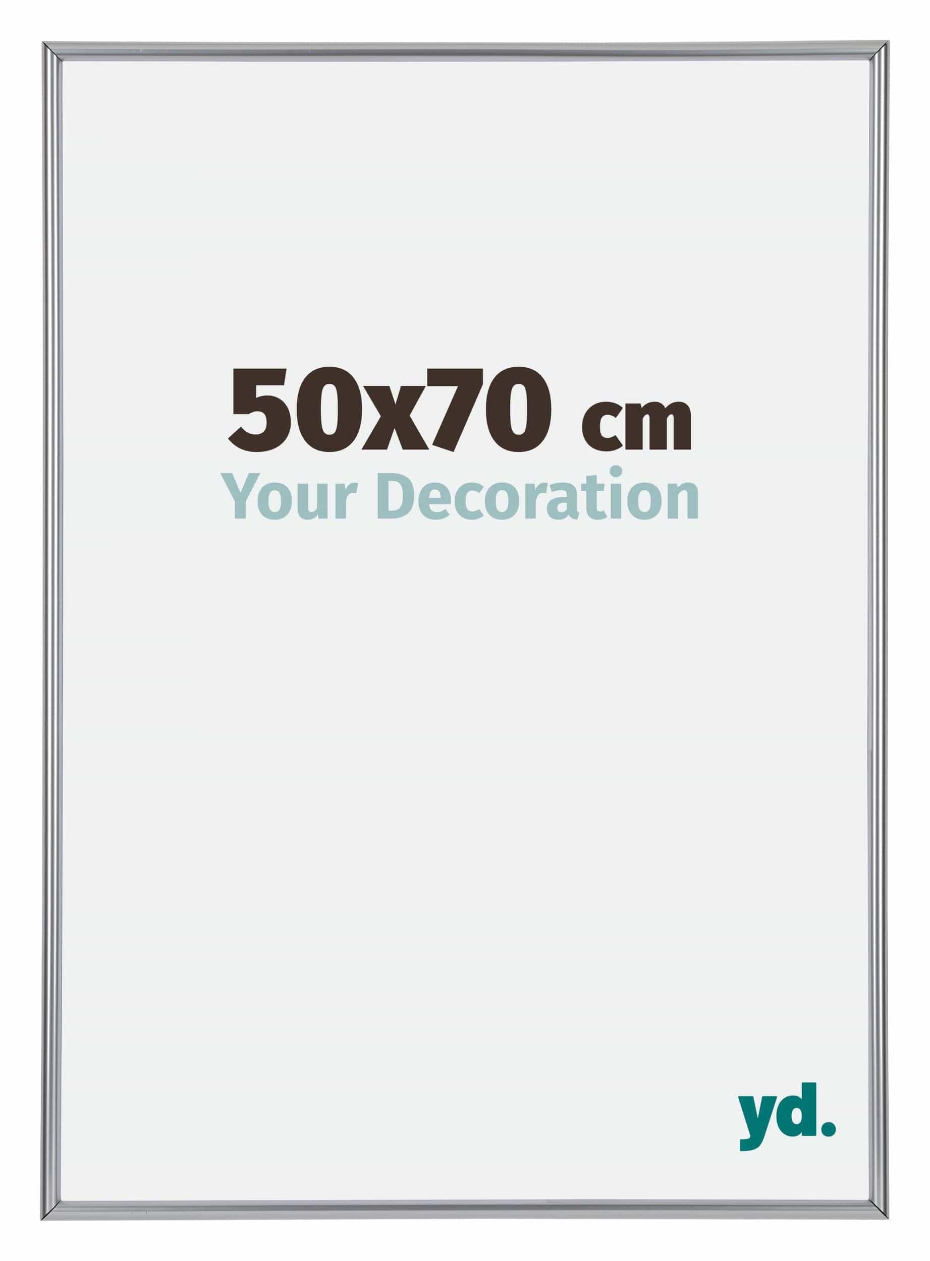 Your Decoration - Puzzle frame 50x70 - Silver High Gloss - Puzzle frame 500-1000 Pieces - Plastic Photoframe - Annecy