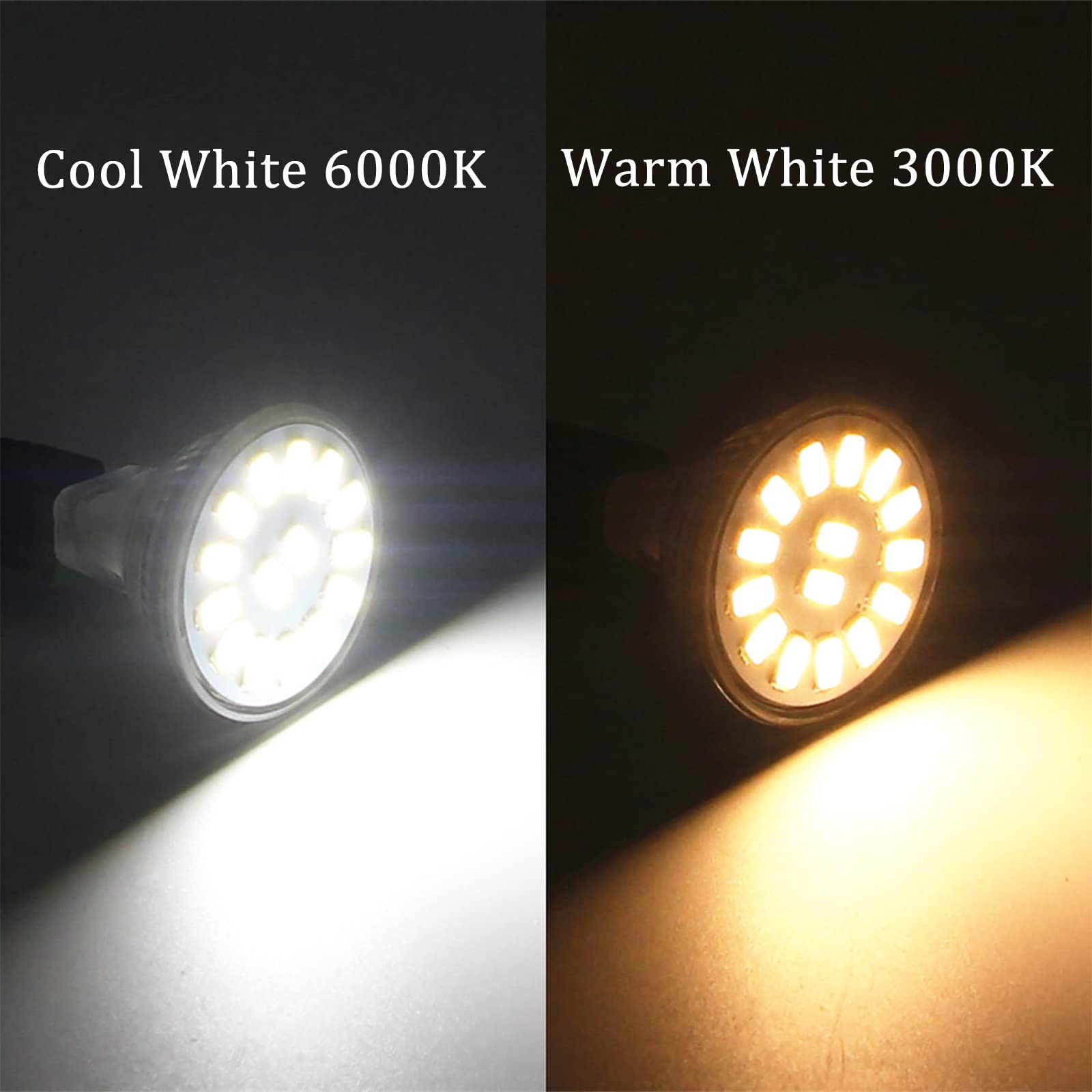 4er Set LED Birnen MR11 - 3W, 300lm, 12V - Perfekt Für Spotlights & Landschaftsbeleuchtung (kaltweiß)