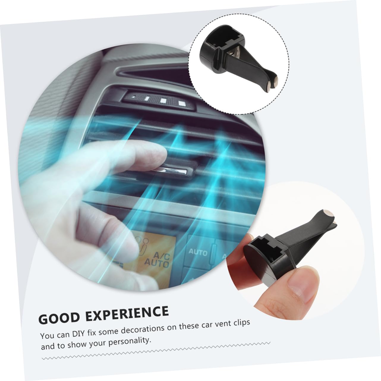 GLEAVI 180pezzi Clip Per Ventilazione Auto Per Fissaggio Accessori e Profumatori Elegante e Compatto Per Interni Auto Installazione Facile Su Diverse Bocchette Aria