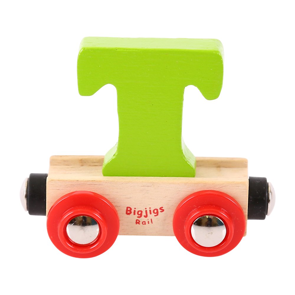 Bigjigs Rail Rail Name Letter T (Green)