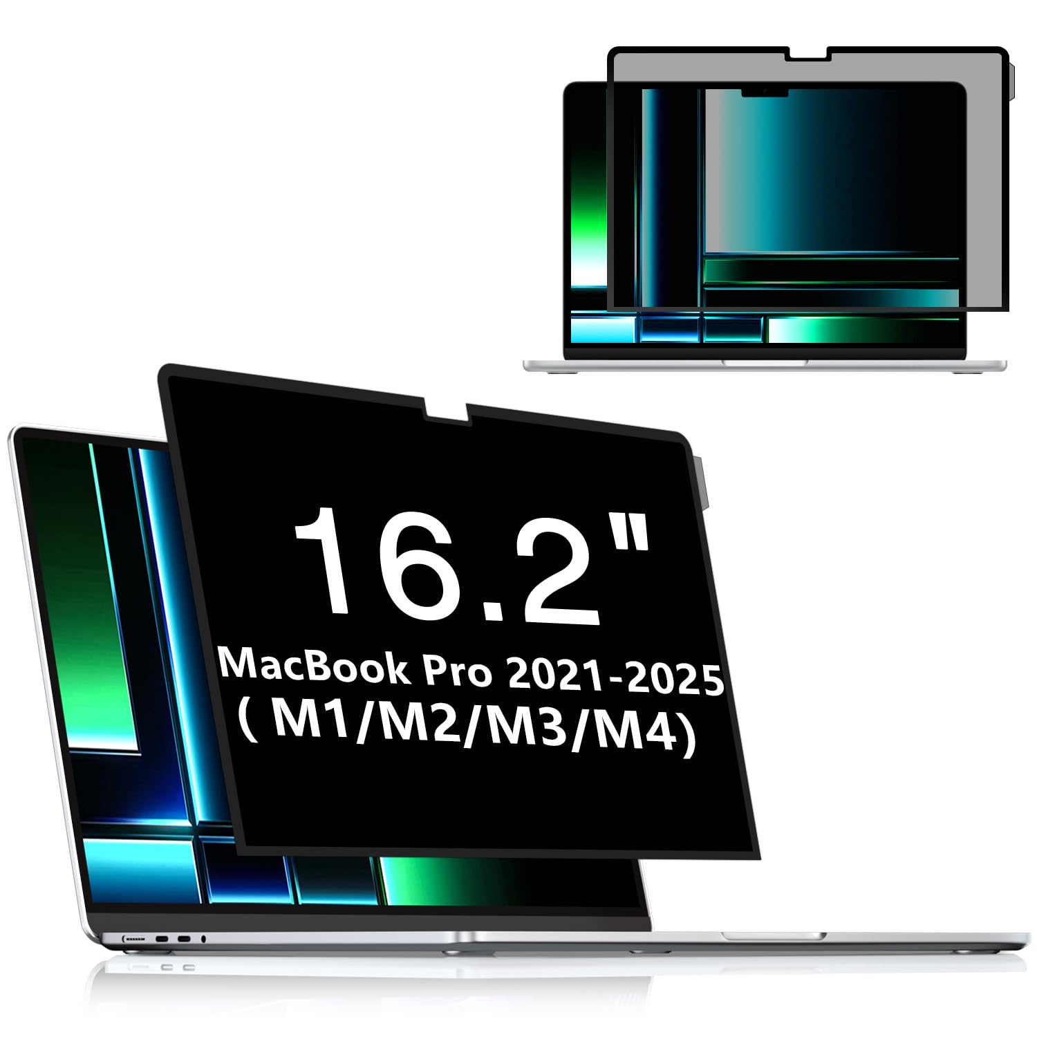 FILMEXT – Protector de pantalla de privacidad para MacBook Pro de 16 pulgadas 2022-2021, protector de pantalla extraíble para MacB
