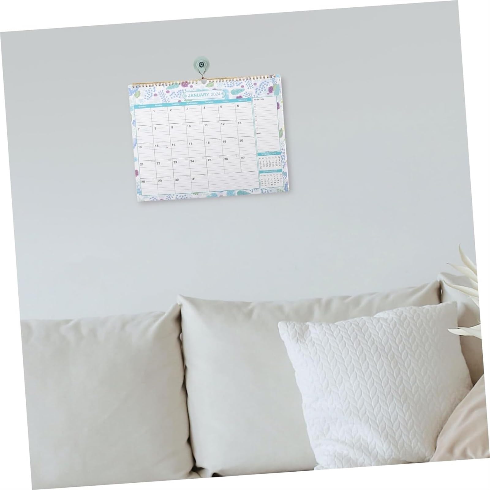 Familienplaner Kalender 2024 Wandkalender 2024 DEZ. 2024, Dickes Papier, Perfekt Für Die Planung In Schule, Büro Und Zuhause Kalender 2024 (Color : A, Size : 3pcs)