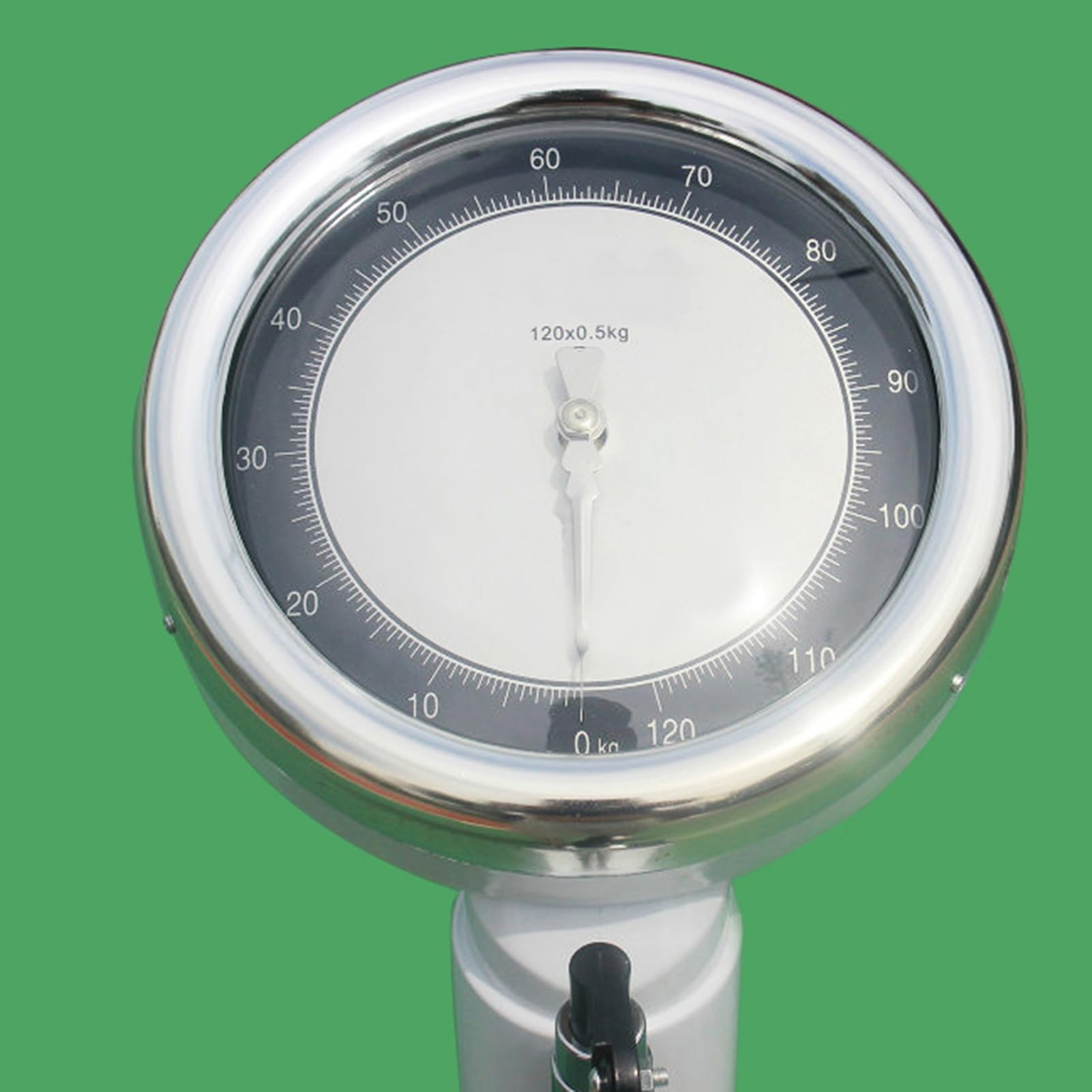 Mechanische Personenwaage, mechanische Säulenwaage, zum Messen von Größe und Gewicht, übergroßes Zifferblatt, leicht lesbar, für Zuhause, Schule, Krankenhaus, Fitnessstudiowaagen (schwarz)
