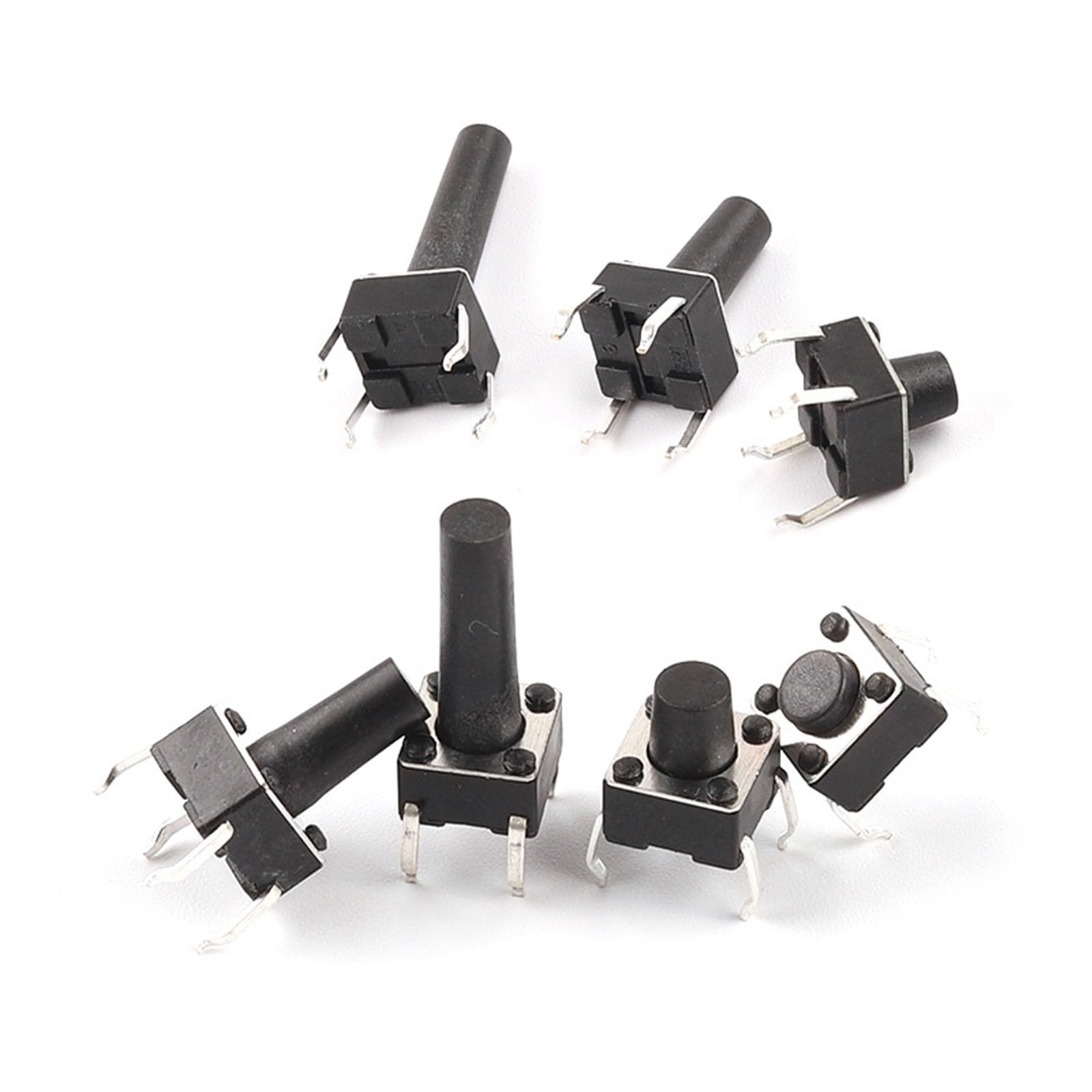 Interruptor pulsador táctil 6x6x17mm micro interruptor momentáneo para PCB electrónica 7