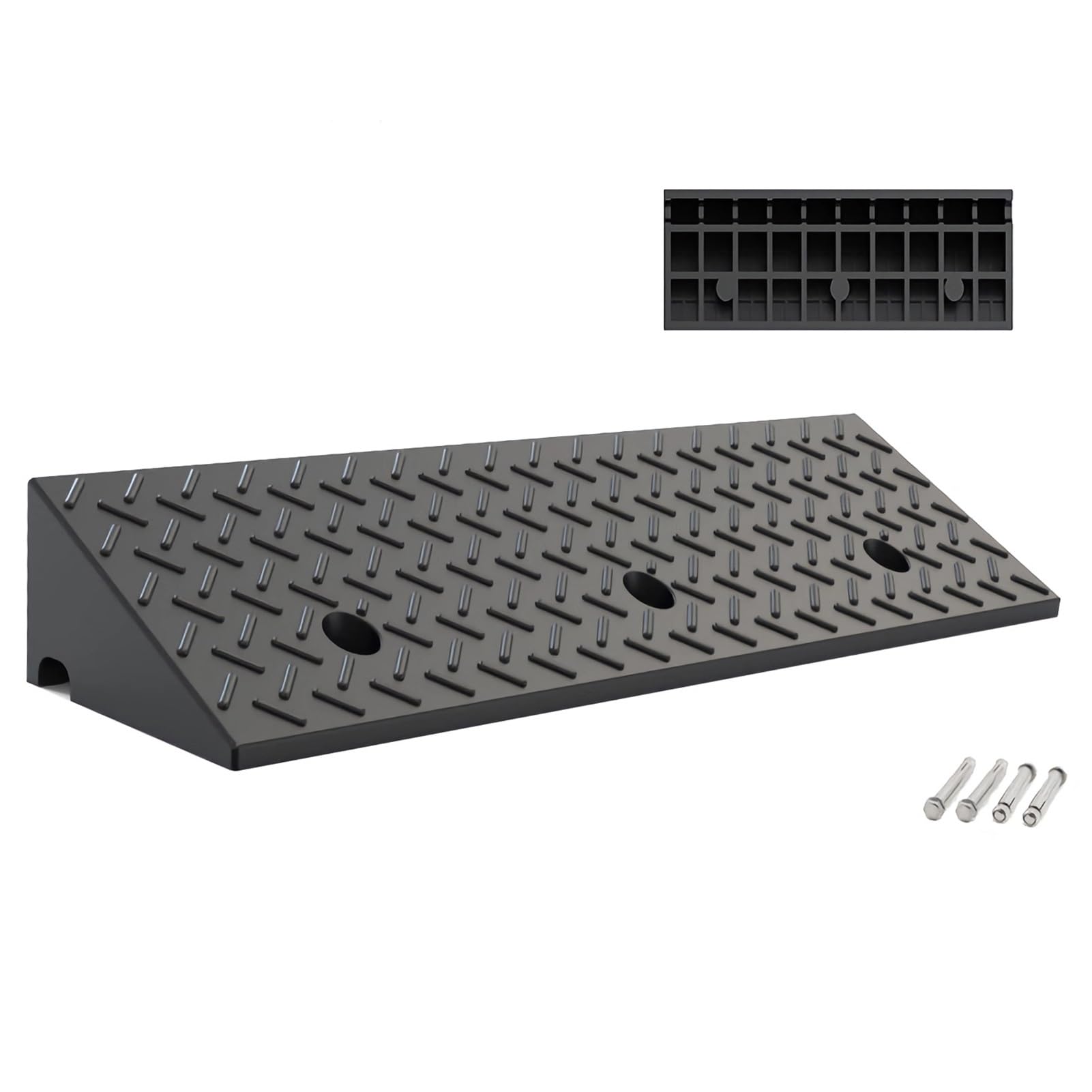 Rampa de Goma para Bordillos, rampa para umbrales, Capacidad de Carga de 11023lbs, rampa para entradas de Garaje, muelles de Carga, Coches, aceras y sillas de Ruedas(Height 8cm)