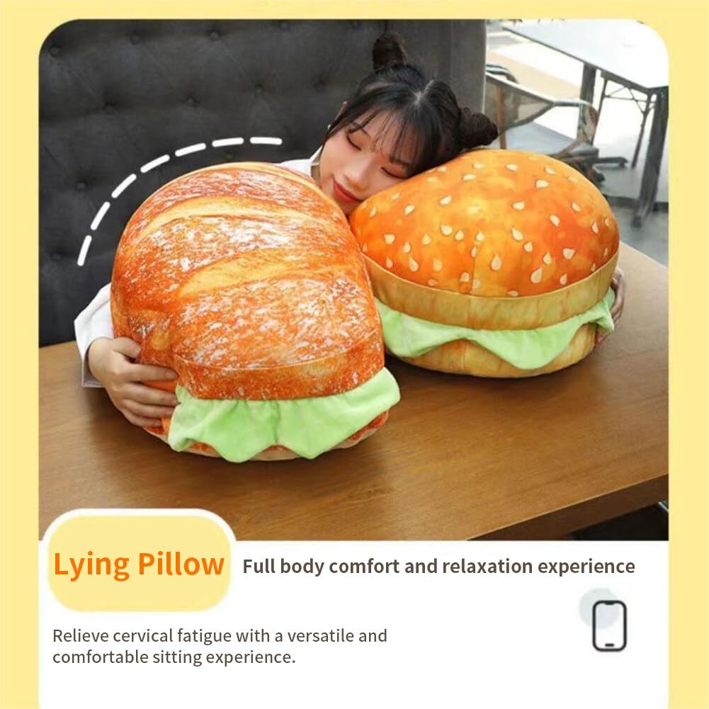 Amazon.com: LYFJMUS 3D Simulation Cheeseburger Plush Pillow