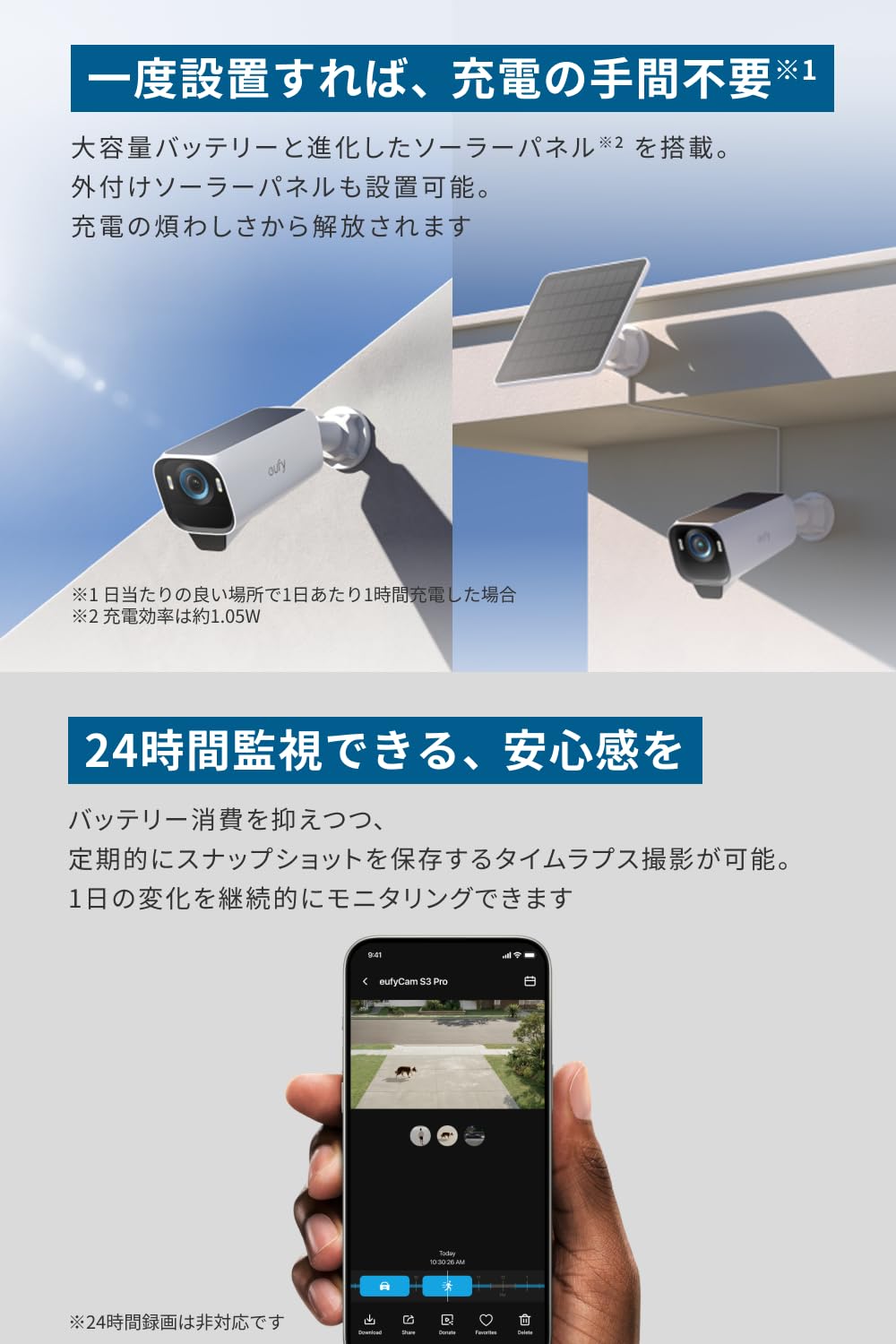 Amazon.co.jp: Anker Eufy eufyCam S3 Pro 1-Cam Kit (屋外用防犯