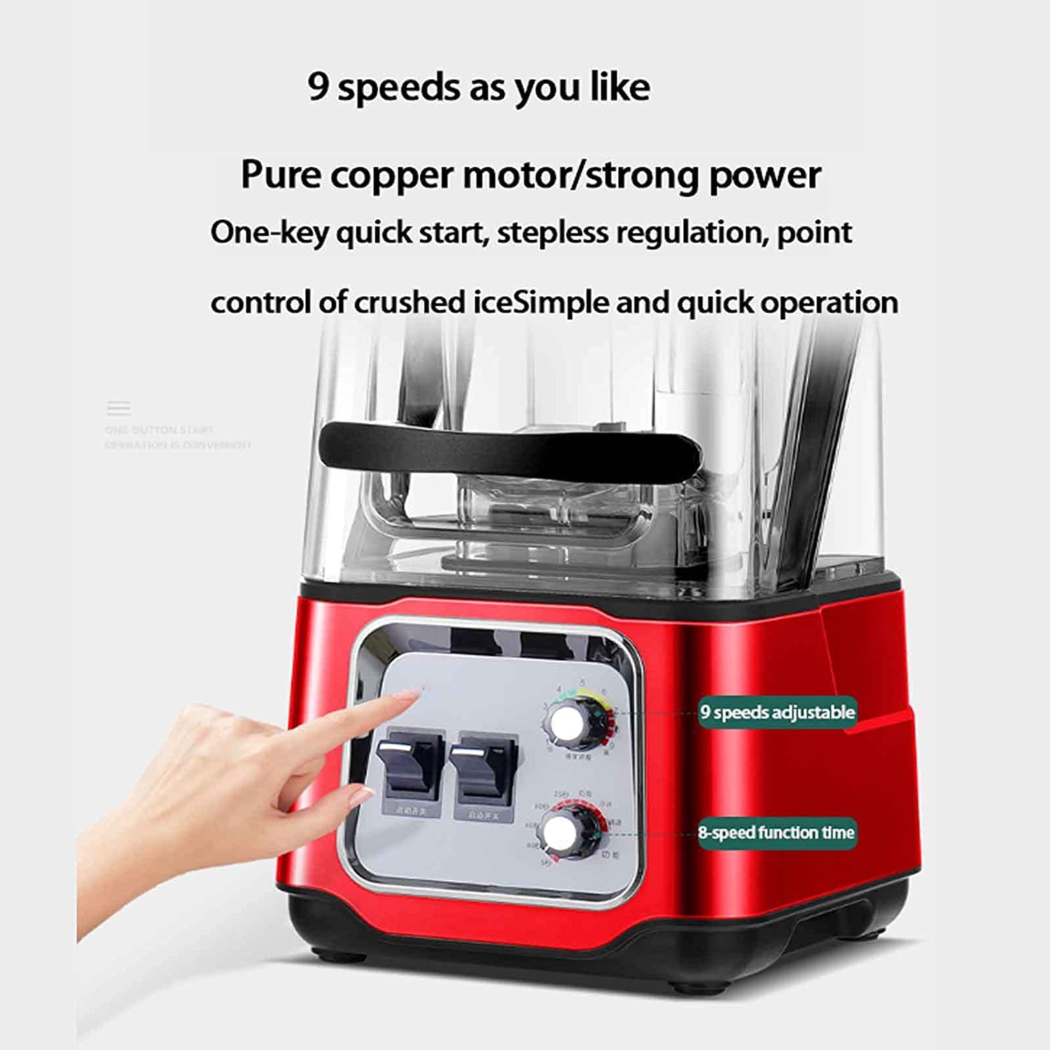 Juce Blender Smoothie Maker, Mélangeur de Cuisine Professionnelle 2200W Magasin de Smoothie Commercial, Couvercle hermétique, Fabricant de Smoothie sans Bar
