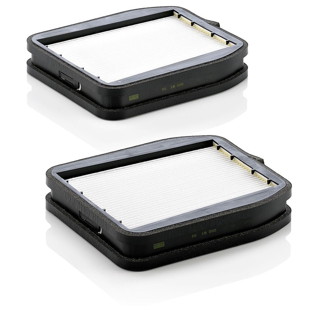 MANN-FILTER CU 18 000-2 Filtro aria cabina (set da 2) - per Autovetture + veicoli commeriali