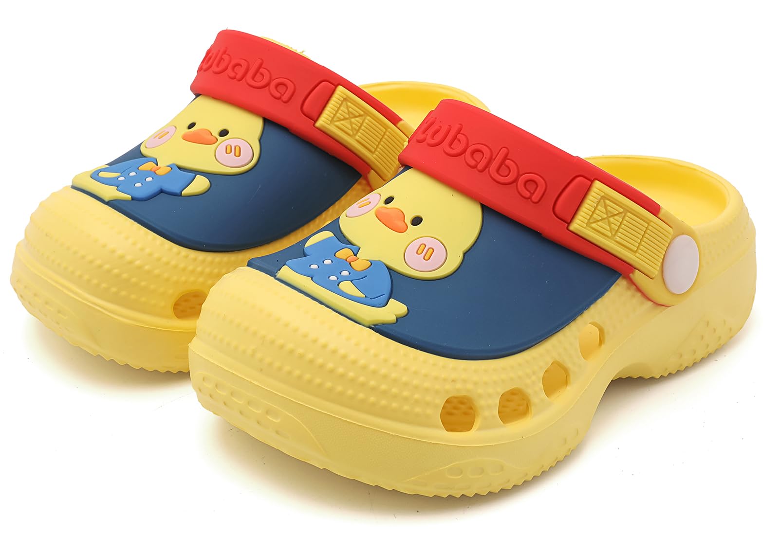 Vunavueya Kinder Eva Clogs Ultraleicht (<130g bei Gr.21/22) - rutschfeste Gartenclogs mit 5 Cartoon-Mustern Wasserfeste Garten Pantoletten Strand Sommer Sandalen für Jungen und Mädchen gr.21-29 EU