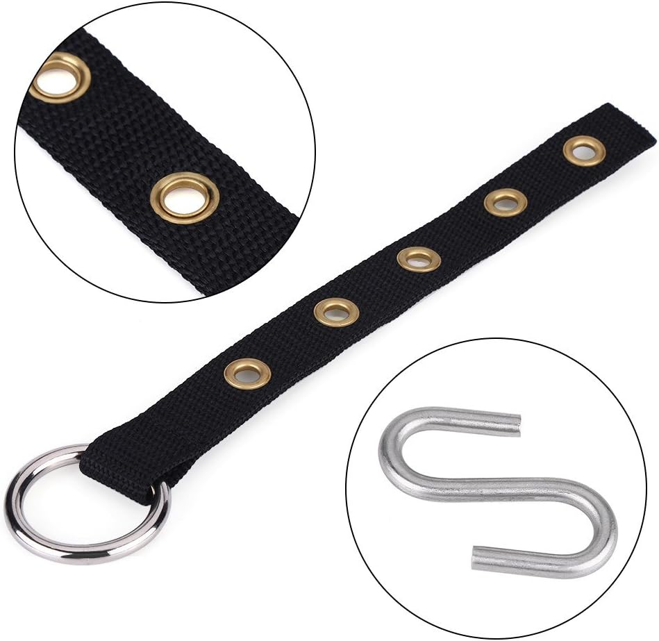 Paintless Dent Repair Tools Kit, Car Body Dents Removal Nylon Strap with Metal Hook for Repair Rod