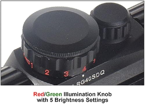 Miniatura 6 de UTG 38 pulgadas ITA rojoverde vista de punto único con montaje integral QD negro