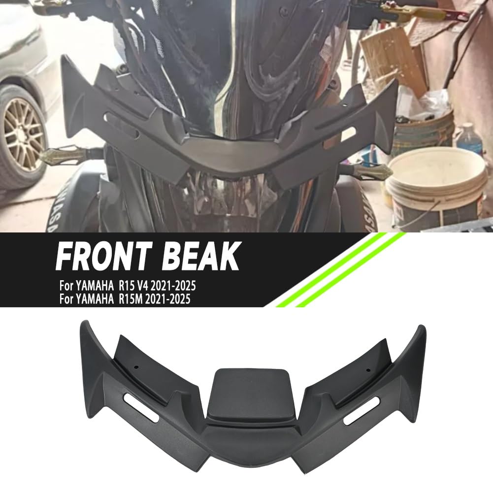 Do R15 V4 R15M 2021 2022-2025 | Dekoracje Winglets Akcesoria motocyklowe Winglet Przednia owiewka Osłona skrzydła(Carbon Fiber Look)
