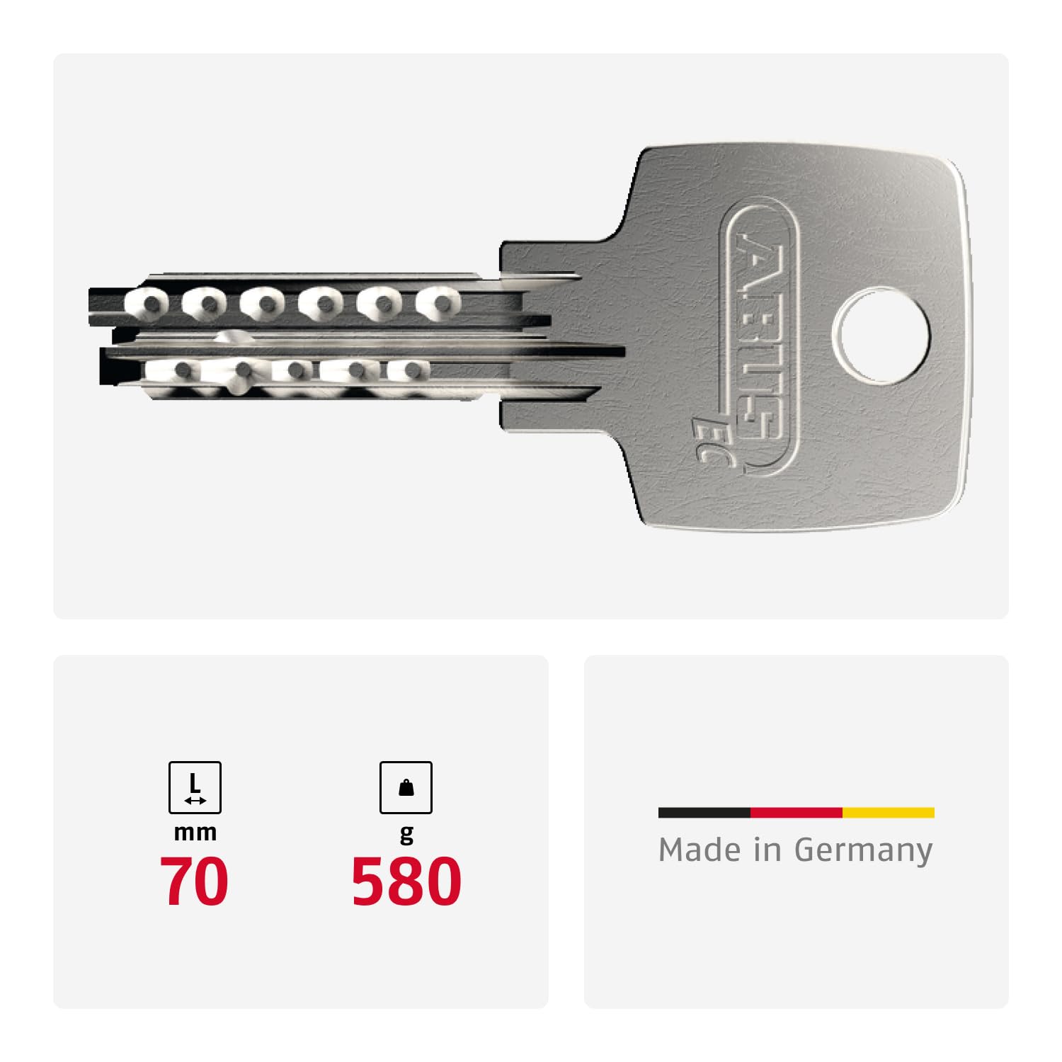 ABUS Blocca disco freno Detecto 7000 RS1 - Blocca moto con allarme