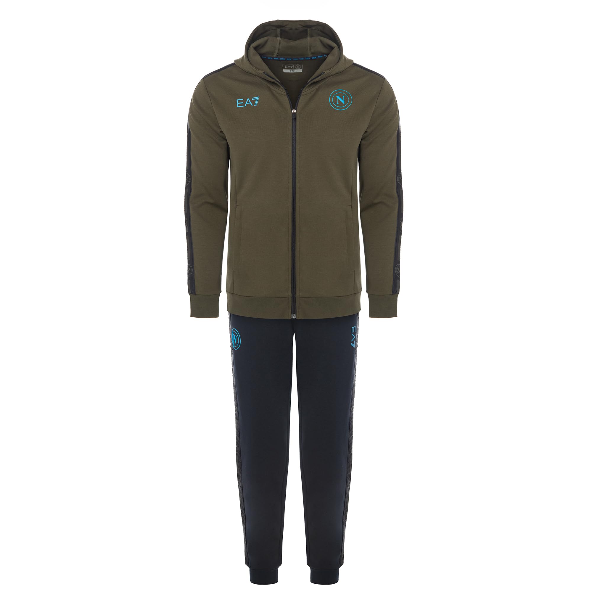 SSC NAPOLI Tuta Invernale Ea7 Cappuccio Tuta Interlock Unisex - Adulto (Pacco da 1)