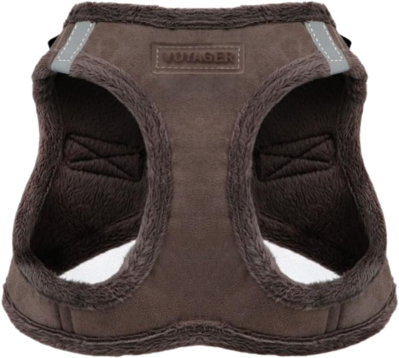 Best Pet Supplies Voyager Step-In Plush Dog Harness – Soft Plush, Step In Harness for Small and Medium Dogs - Harness (Chocolate Suede), XL (Chest: 20.5-23")