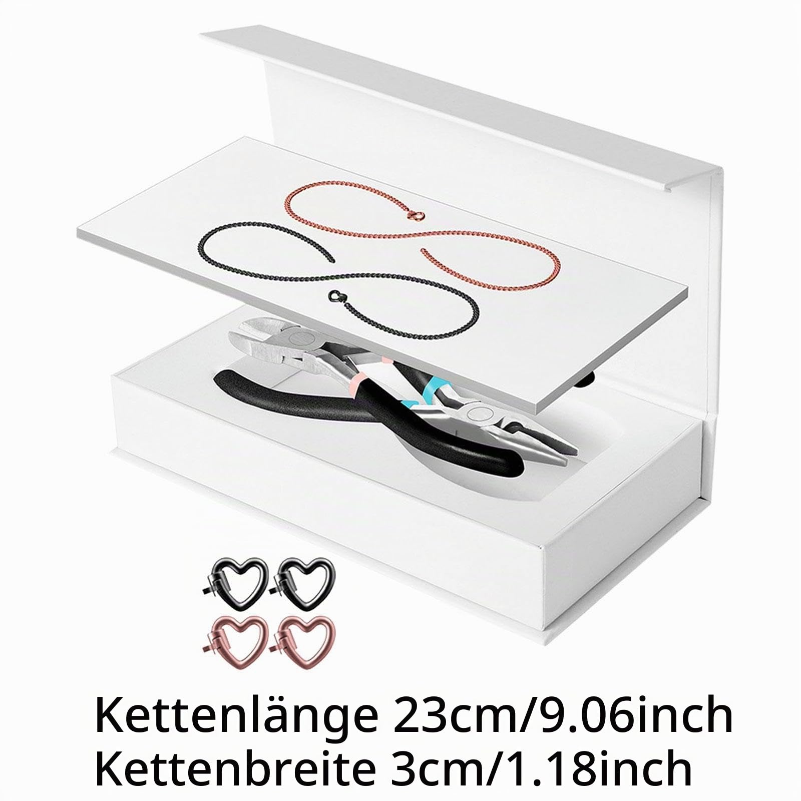 LOVIVER Permanentes Armband Set, Geschenke, Romantische Mode, DIY Armband, Gesperrt, Armbandherstellung für Jahrestag, Party, Geburtstag, Erntedankfest