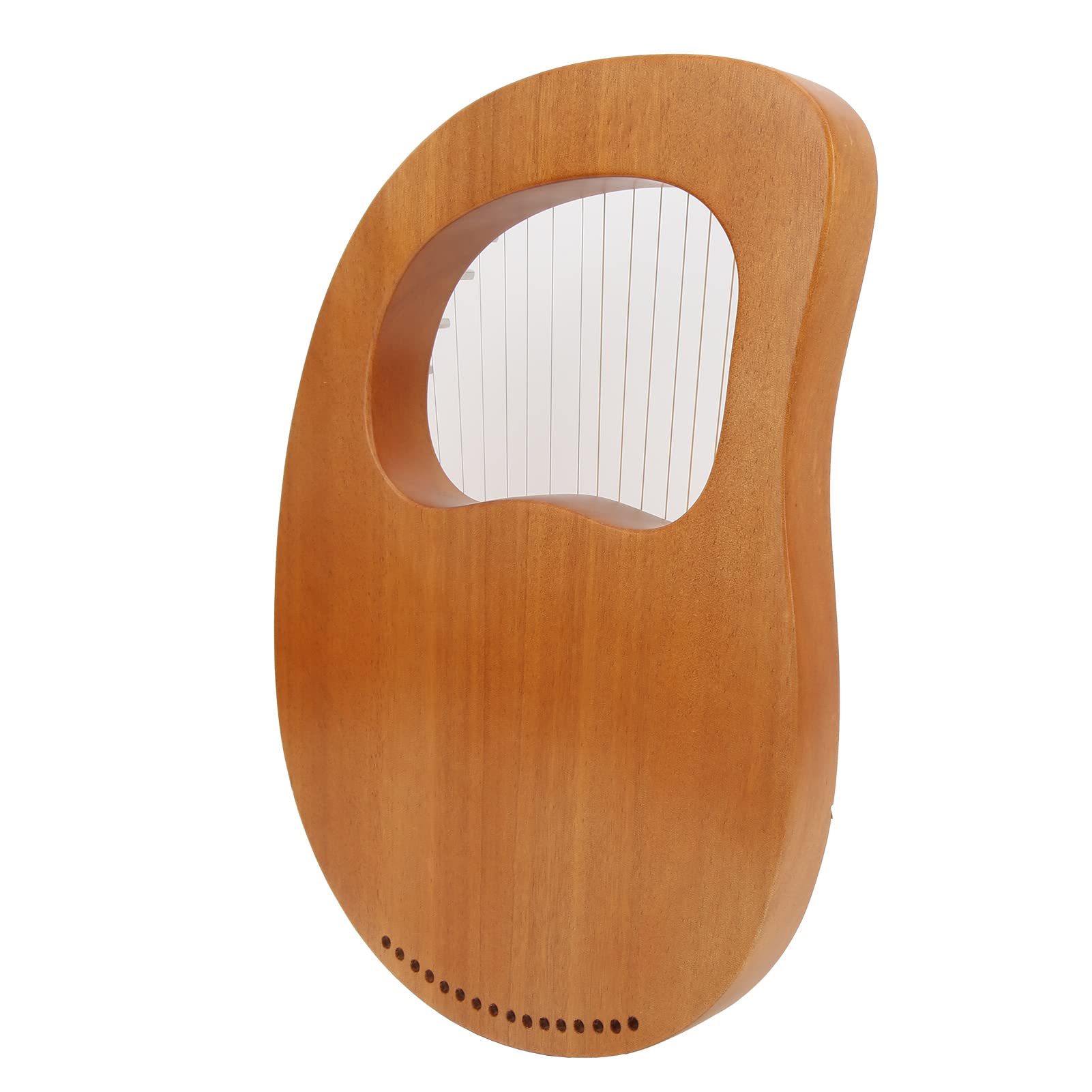 Arpa in mogano 16 corde in acciaio dal design concavo, strumento musicale di qualità professionale per spettacoli teatrali, riunioni di famiglia