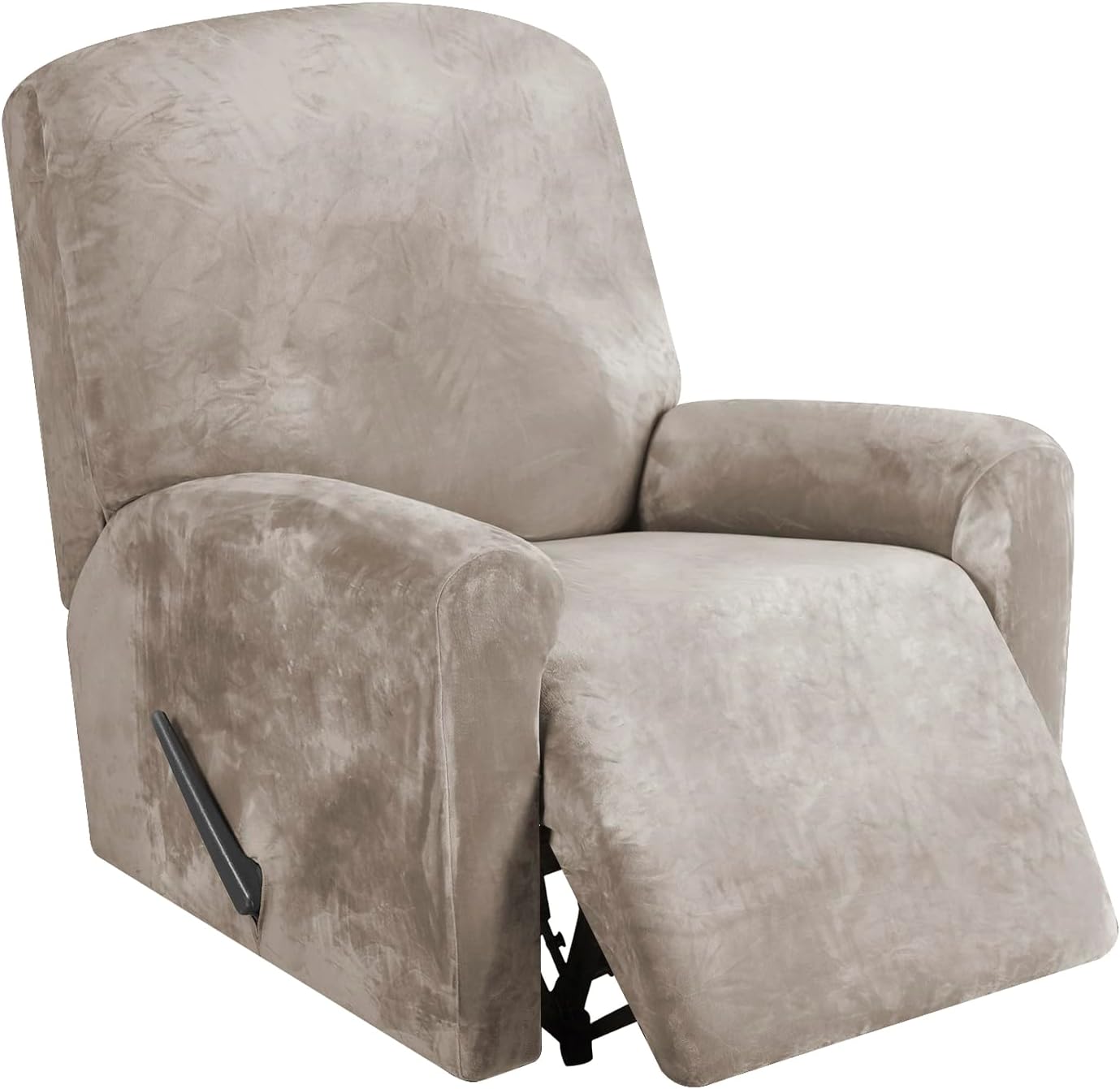 FestiCorp Recliner Chair Covers Real Velvet 4Pieces