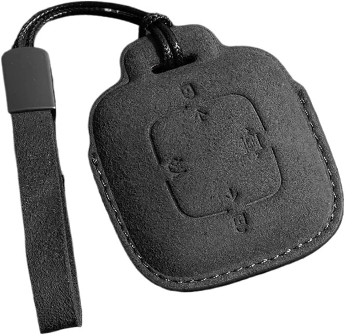 ZEEKR 001 X 2023 2024 対応 スエードレザー 4ボタン カーキーケース カバー プロテクター シェルホルダー キ