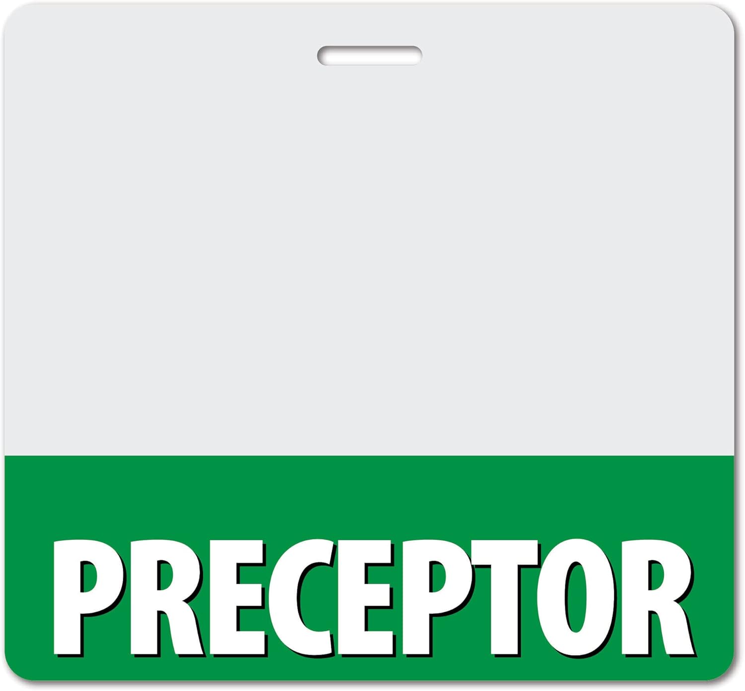 Preceptor Heavy Duty Horizontal Navy Blue (20 Pack) - Spill & Tear Proof Cards - 2 Sided USA Printed Quick Role Identifier ID Tag Backer by BadgeZoo