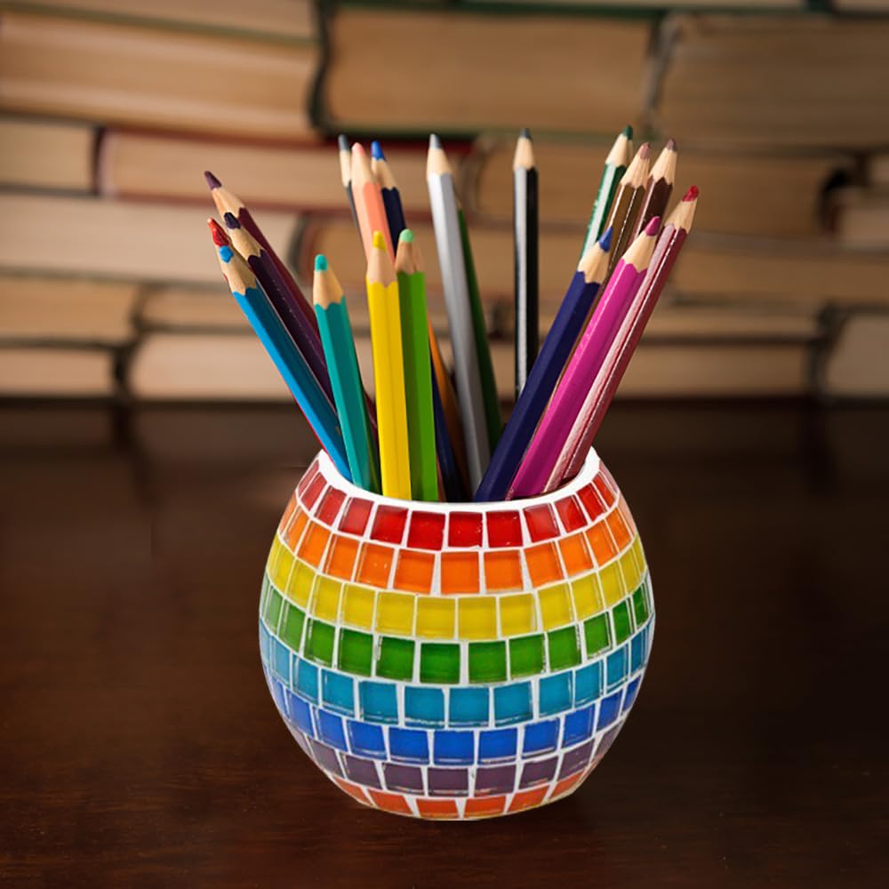 Kleurrijke mozaïekstenen mozaïek stenen kleurrijk glas decoratieve stenen gesorteerde vierkante mozaïekstenen om te knutselen set voor huis decoratie fotolijst bloempotten spiegel DIY kunsthandwerk
