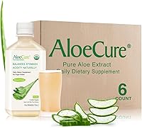 Vista 13 de AloeCure Jugo orgánico de aloe vera USDA hecho dentro de las 12 horas de cosecha – Jugo de aloe puro suplemento digestivo natural para apoyar