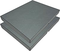 Vista 32 de Lineco Caja de almacenamiento tipo folio, diseño tipo concha con borde de metal. 13.5x19.5x1.75 pulgadas, caja de archivo de cartón, preserva fotos