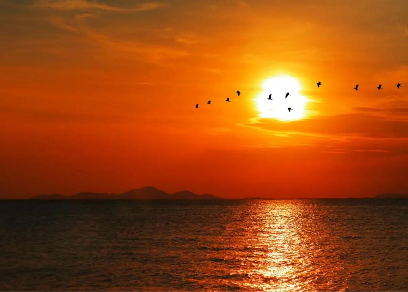 SHINERING Sunsets Natural Sea Beach Landscape Poster And Prints Picture Canvas Painting Wall Art For Living Room Home Decor A7 21X30Cm Unframed