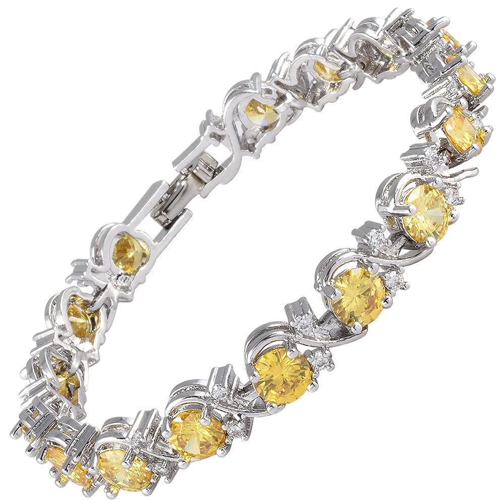 RIZILIA BLOSSOM Colored Tennis Bracelet