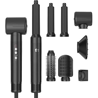 UKLISS Airstyler Pro 7 in 11400w ion blow dryer with diffuser 110000 U/min Professional Hairstyler warm air brush Air curling iron hair styler hair dryer for drying curling hair straightening