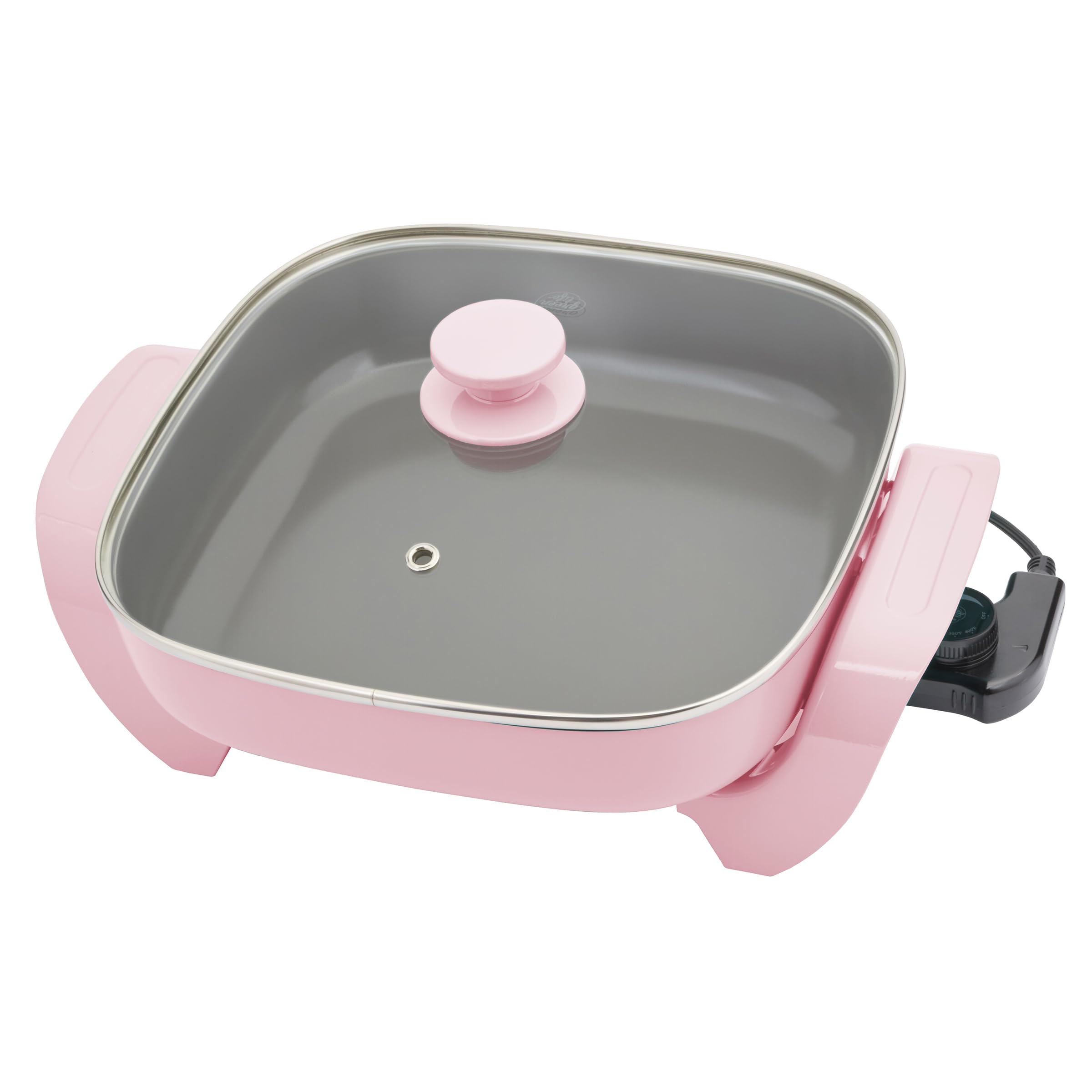 GreenLife 12" 5QT Electric Skillet, Pink