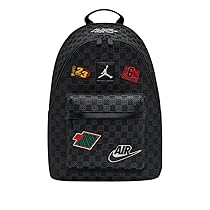 NIKE Jordan Zaino Monogram 20L, Nero, con Logo Air e Jumpman, Modello MA9155-023