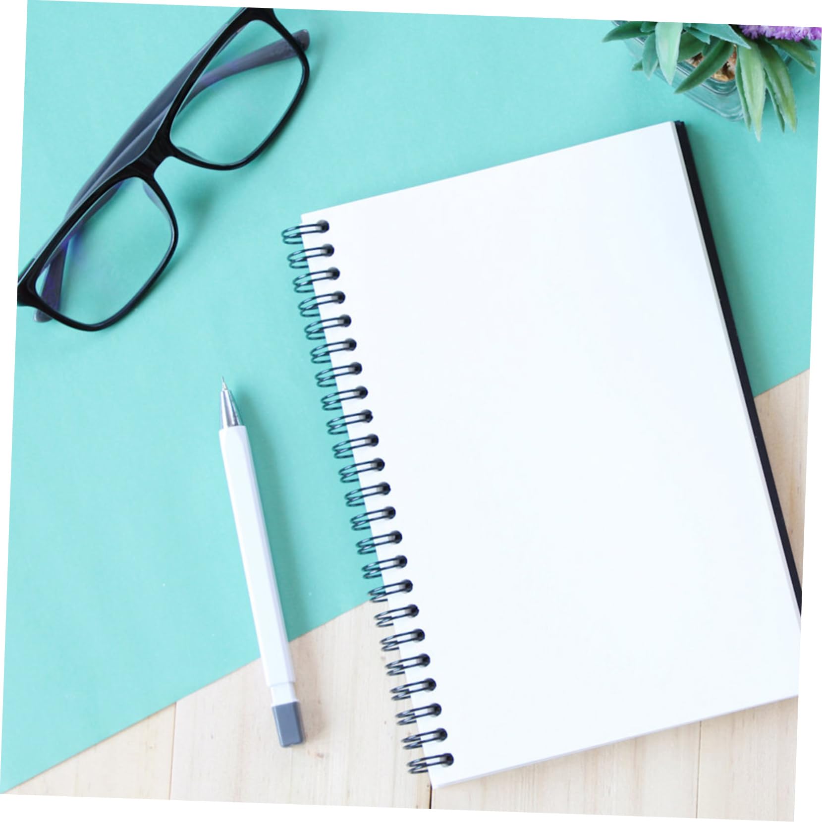 DOITOOL 50piezas Cuaderno De Sueltas De Doble Espiral Alambre De Encuadernación Material Metálico Para Encuadernación De Papelería Casa Oficina