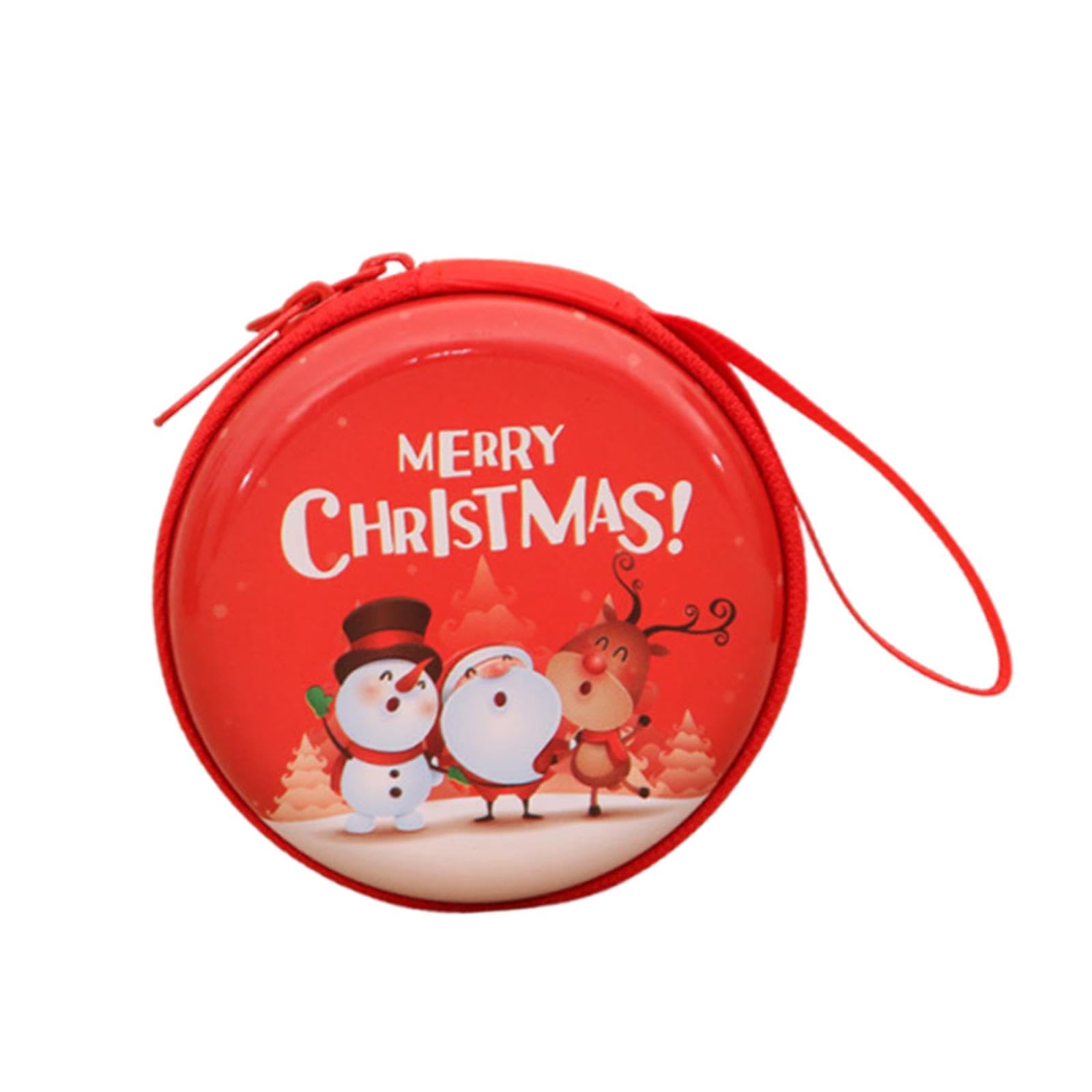 christmas coin purse stylish compact small change purse for girls party gift elder snowman deer