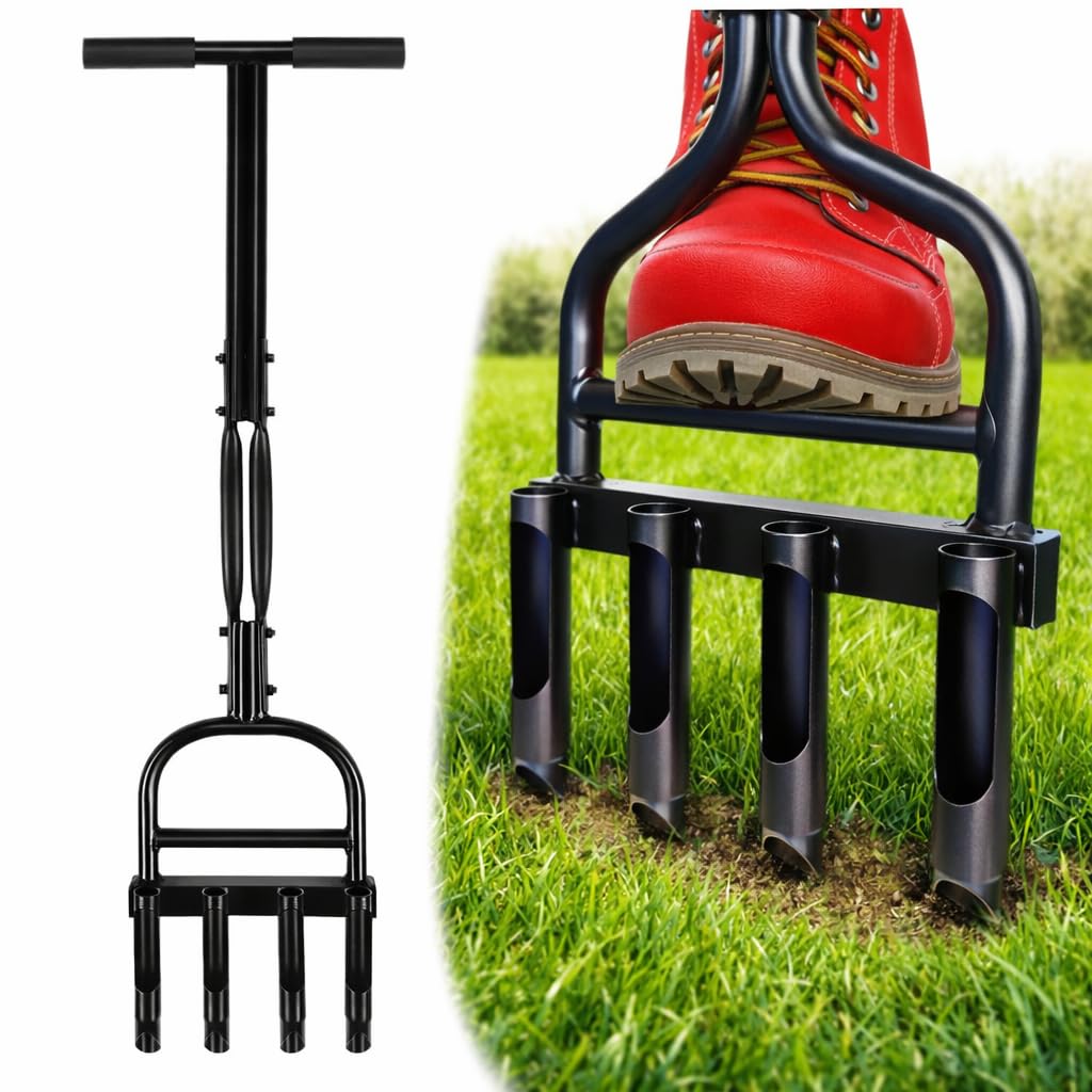 AERATOR RURKOWY RĘCZNY KOLCE DO TRAWY NAPOWIETRZANIA TRAWNIKA AREATOR