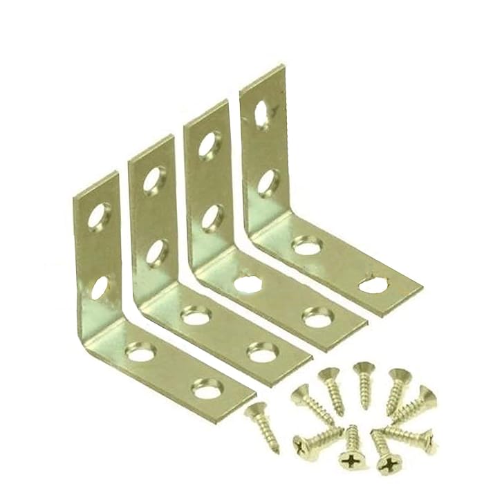 Buy 2" inch L" Corner Brace Joint Angle Bracket L Angle Bracket Right Angle Bracket with