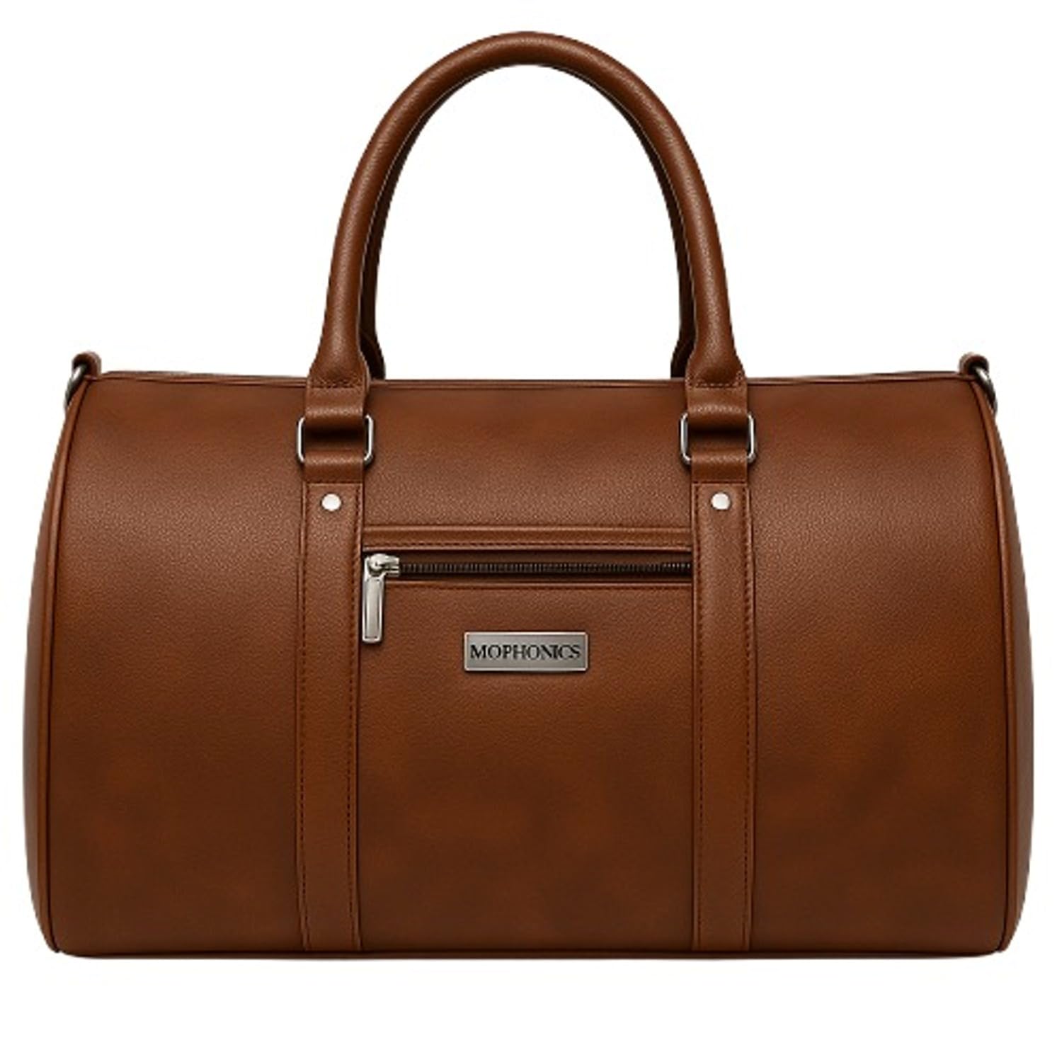 Hendygraph Waterproof Leather Duffel Bag|Stylish Gym|Travel & Office Shoulder Bag Small Travel Bag (Brown, 35L)-picture-10