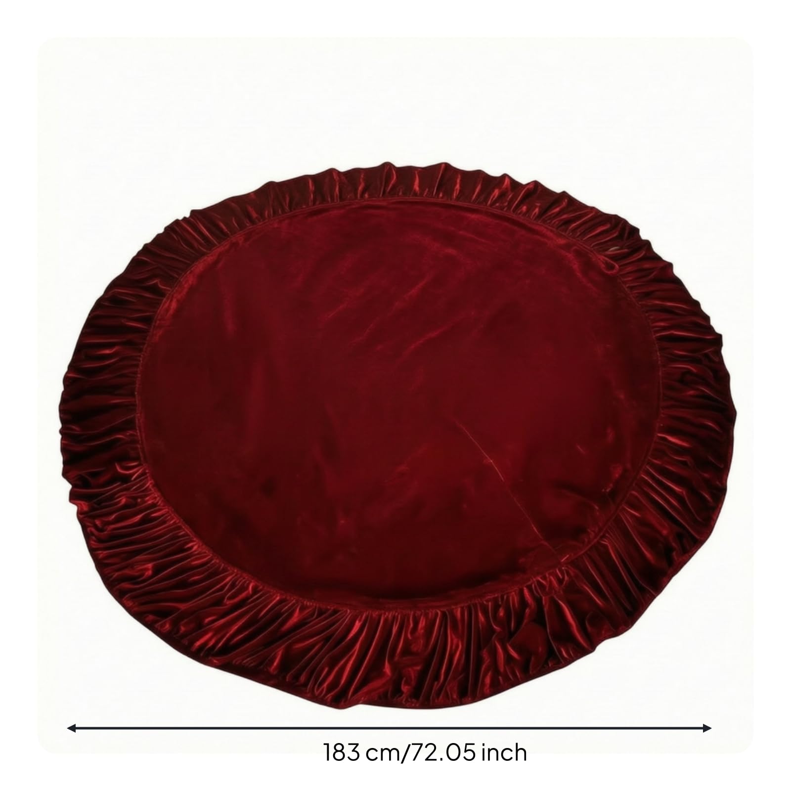 Samtig Tannenbaumrock aus Samtstoff, 183 cm, Style to 3