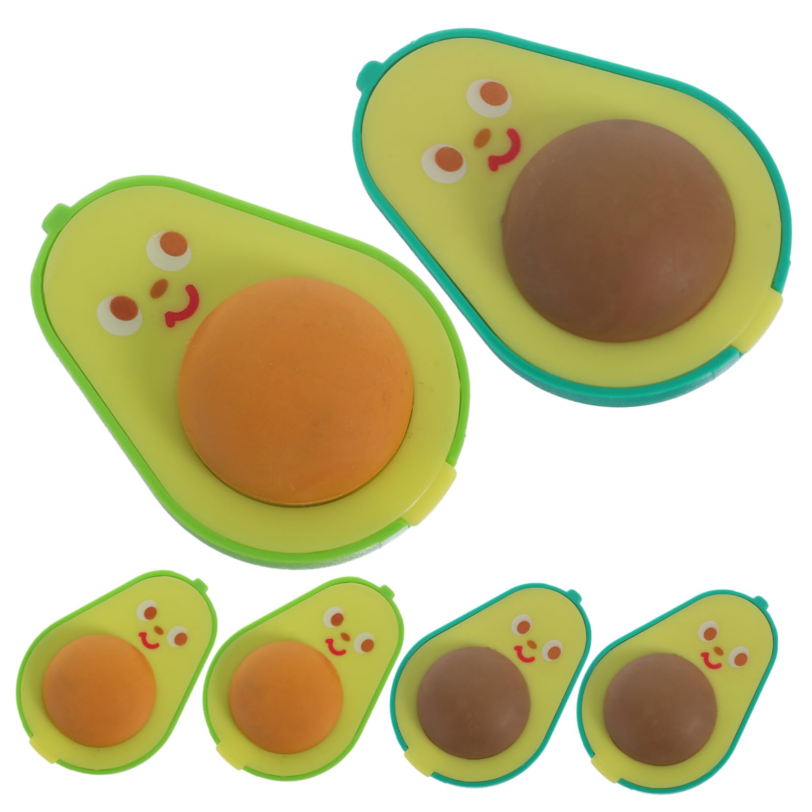 18stücke Abnehmbare Bleistiftspitzer Avocado Radiergummi Für Schüler Tragbare Anspitzer Für Schule Und Büro Für Erwachsene