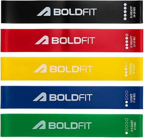 Boldfit Bandas de resistencia mini banda de cadera tonificación banda de ejercicio para gimnasio, cinturón de látex, banda Thera Band Theraband para