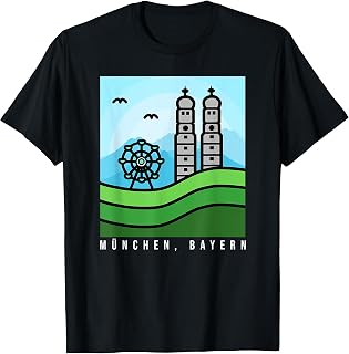 Munich, Bavaria - Retro Frauenkirche Design - Very Cool T-Shirt