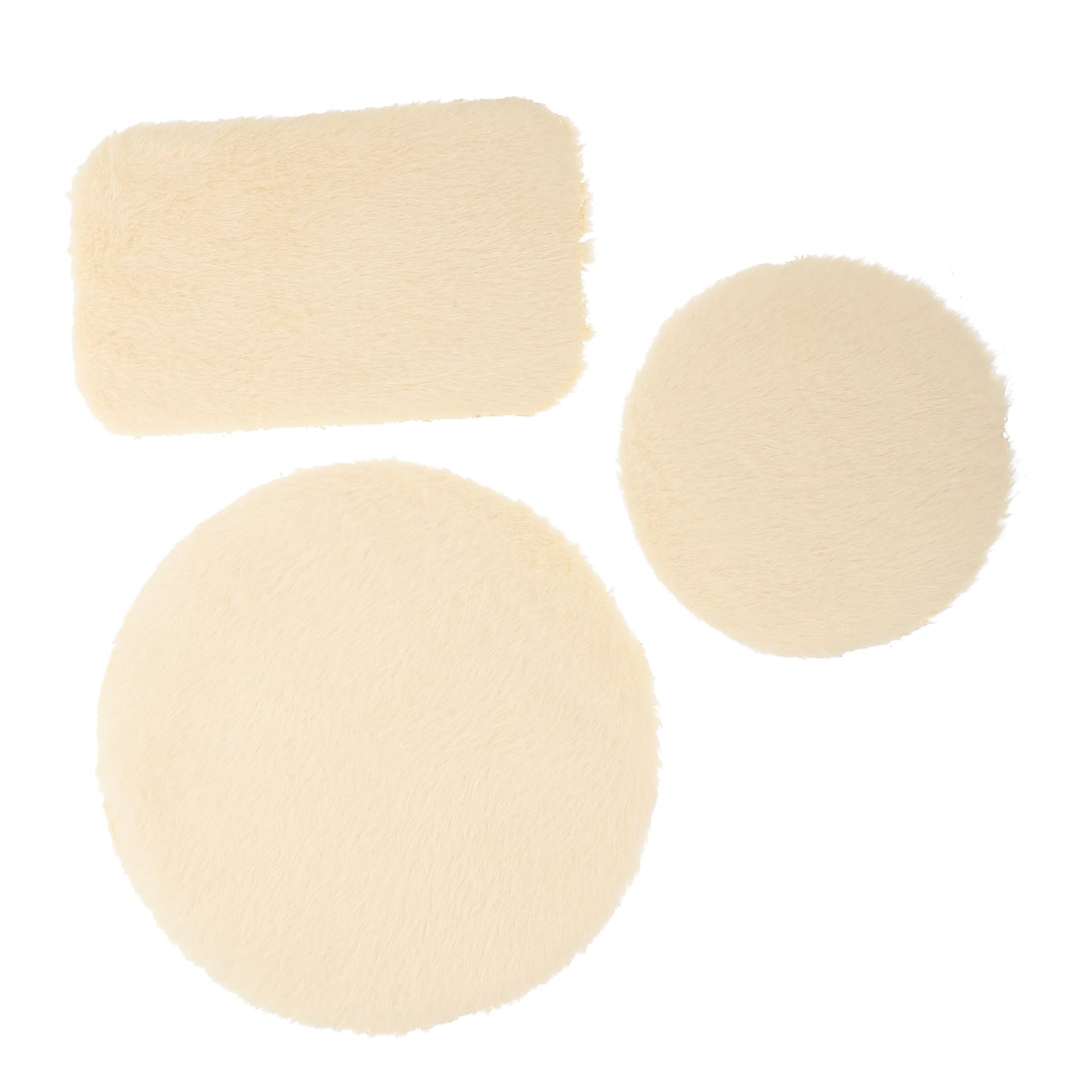 NUOBESTY 3pcs Doll House Rug Carpets Home Decor Doll House Floor Mat Mini House Craft Playing House Carpet Decor Doll House Supplies Mini House Rug Mini Carpet Crafts Little Rag Doll Plush