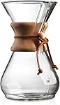CHEMEX CFCM-8A Classique Series, Cafetière en verre, 8-Cup - Emballage exclusif, transparent