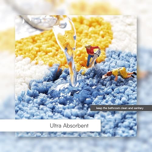 Miniatura 5 de Adorable alfombra de baño de animales (17.5 x 29.5  Shiba Inu), bonita alfombra de baño para entrada, tapete de ducha de microfibra suave absorbente