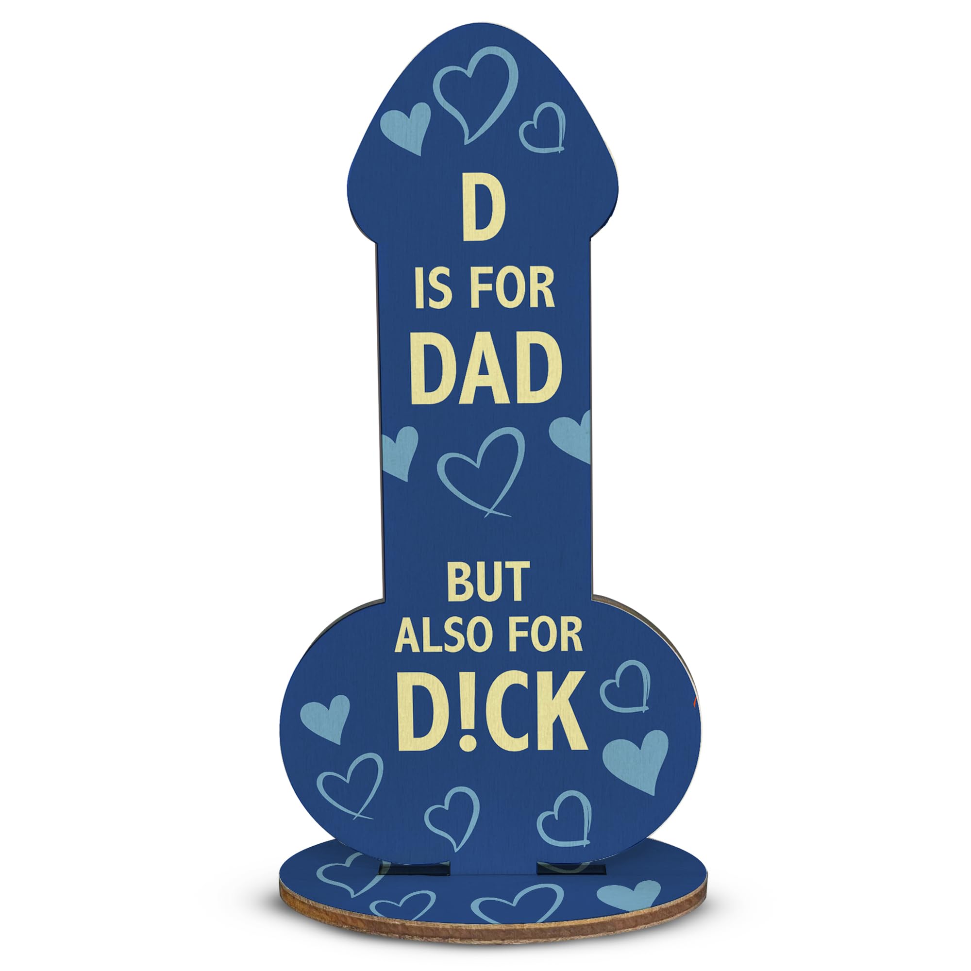 Red Ocean Funny Dad Gifts For Father's Day, Birthday Gifts For Dad, Joke Dad Gifts From Daughter Son, Dad Birthday, Rude Gifts For Him, Novelty Dad Gifts (Wooden Plaque 15x7.5cm)